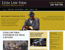 Tablet Screenshot of ezimlawfirm.com